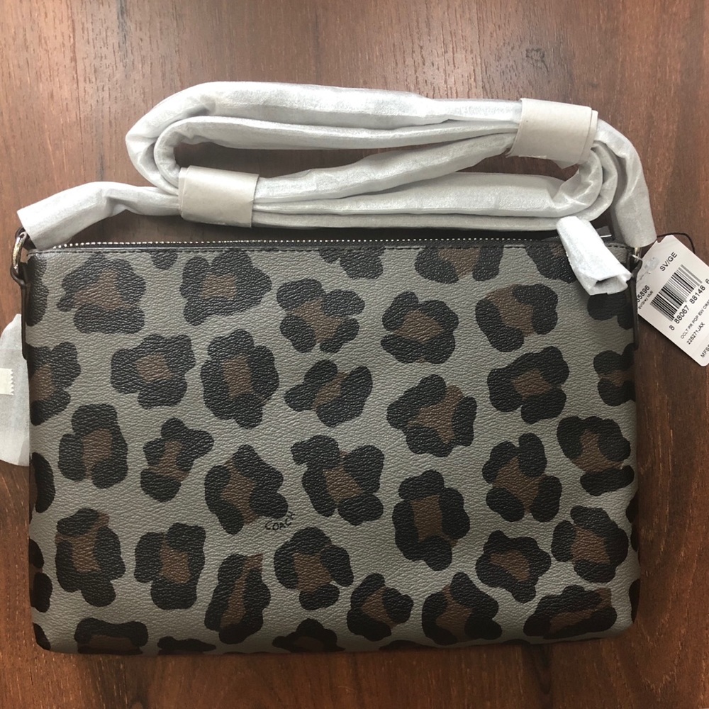 ❗️Sold❗️Coach pop up crossbody purse in Ocelot NWT - Picture 6 of 7